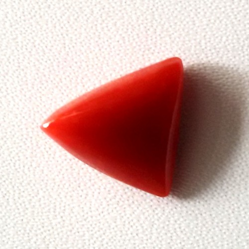 Natural Triangular Red Coral (Moonga) - 4.60 carats
